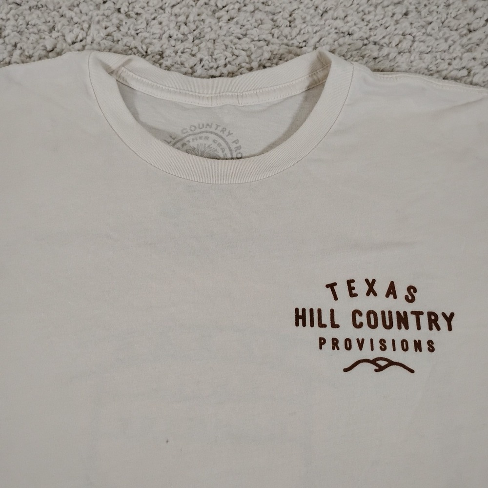 Texas Hill Country Provisions Shirt Mens XL Beige Cowboy Western Tx Hiking Camp - Picture 3 of 10